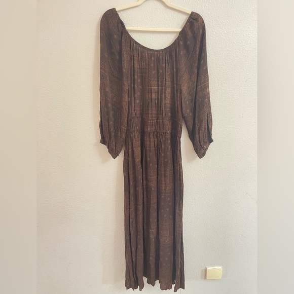 Stetson Women’s Patchwork Bandana Brown 100% Rayon Dress Size Extra Large - Picture 14 of 17